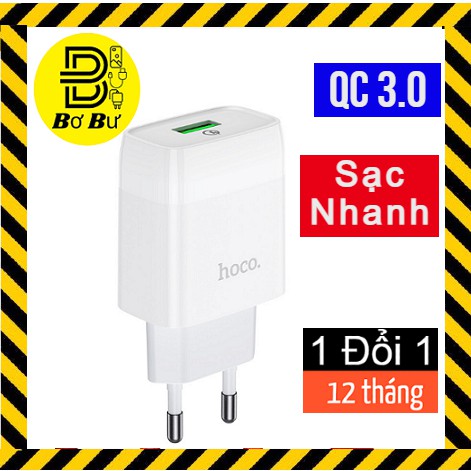 Củ sạc nhanh cục sạc nhanh HOCO quick charge cáp sạc  IPhone IPad Pin Dự Phòng, samsung,oppo,Huawei,Realme,Xiaomi, 3.0C