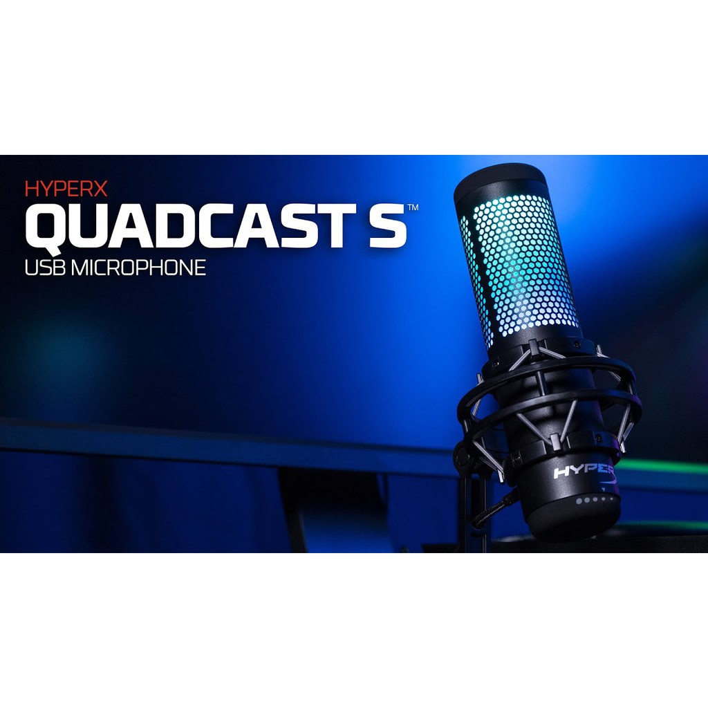 -  -  - Micro HyperX QuadCast S RGB - Chính Hãng Việt Nam - Mới 100%