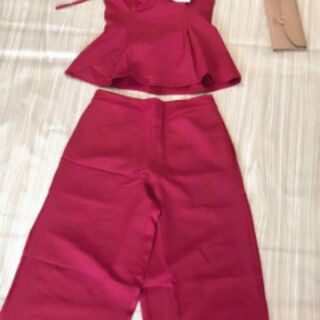 Set bộ quần ống rộng