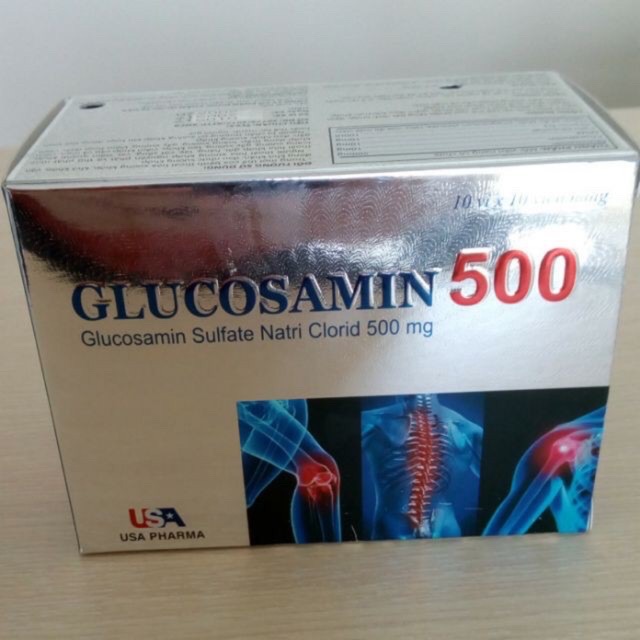 GLUCOSAMIN 500 Giúp xương chắc khớp khỏe, ngăn ngừa thoái hóa khớp, tái tạo mô sụn