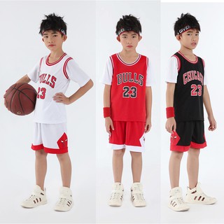 Bộ Đồ Bóng Rổ Số 23 Đội Chicago Bulls Michael Jordan Dành Cho Trẻ Em