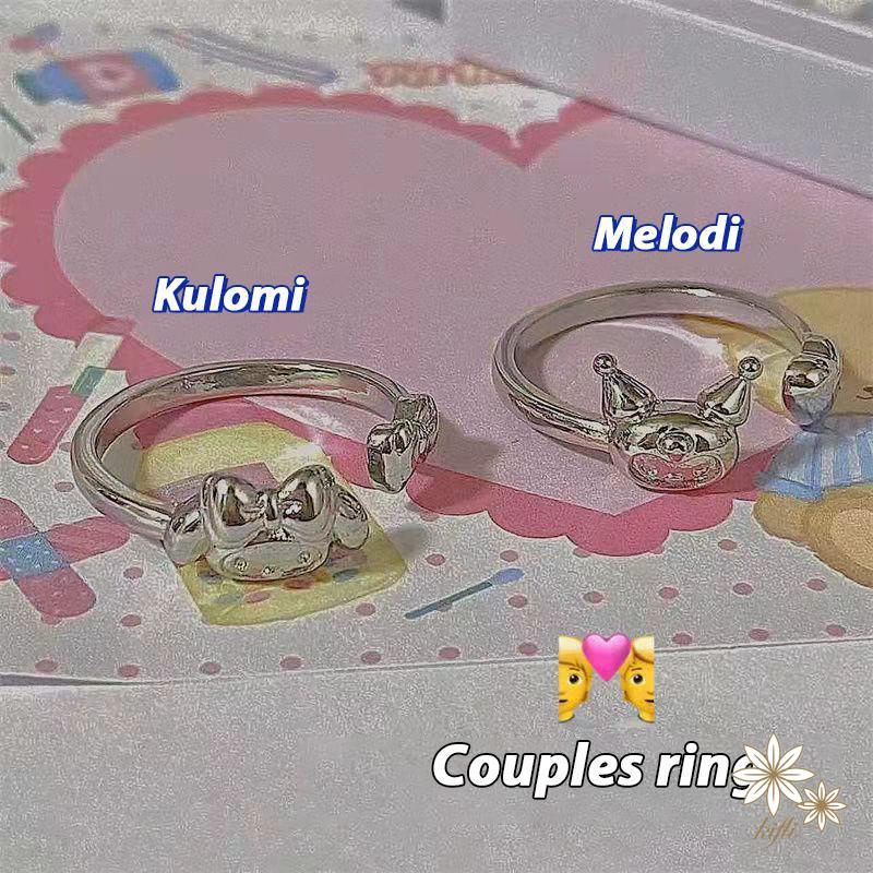 【kifli】SANRIO Nhẫn Mạ Bạc Dễ Thương Thời Trang Dành Cho Nữ