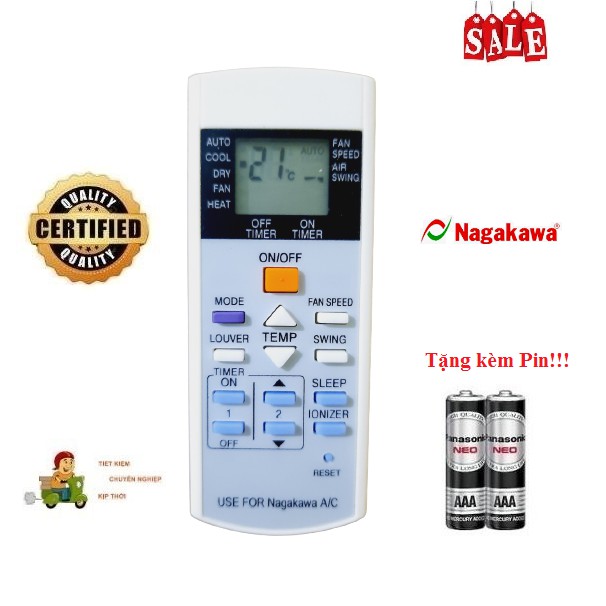 Điều khiển điều hòa Nakagawa- Hàng tốt các dòng Nakagawa NIS-C NS-C NIS-A NS-A 1 2 chiều Inverter