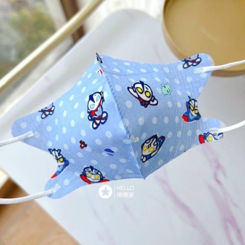 Set 10 Khẩu Trang 3D Trong Suốt Thoáng Khí Mềm Mại Cho Trẻ Em 3-10 Tuổi