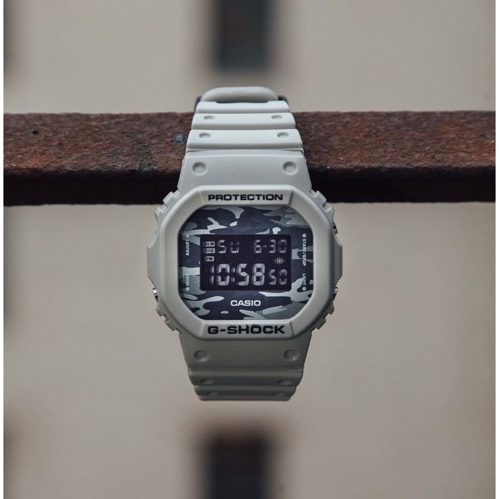 Đồng hồ Nam dây nhựa Casio G-Shock DW-5600CA-8DR chính hãng bảo hành 5 năm Pin tọn đời
