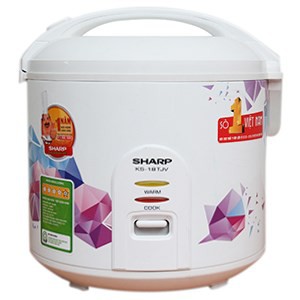 Nồi cơm điện nắp gài Sharp KS-18TJV (1,8L) - Hàng Chính Hãng