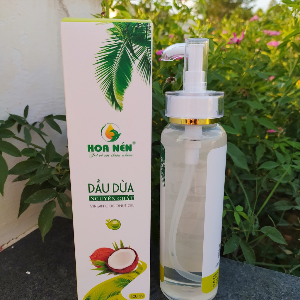 Dầu Dừa Nguyên Chất Hoa Nén 170ml Dạng Xịt - Thần dược cho làn da, mái tóc, đôi mi