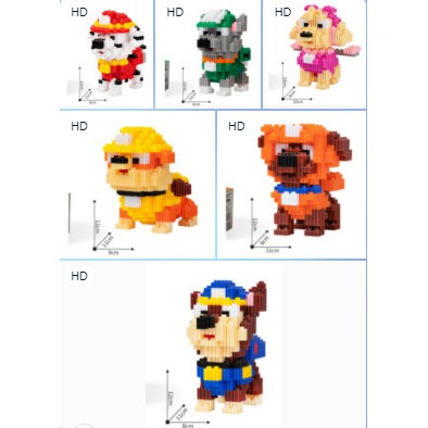NANOBLOCKS - LẮP RÁP NHÂN VẬT HOẠT HÌNH - HỘP 1 CON