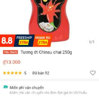 Tương ớt Chinsu 250g