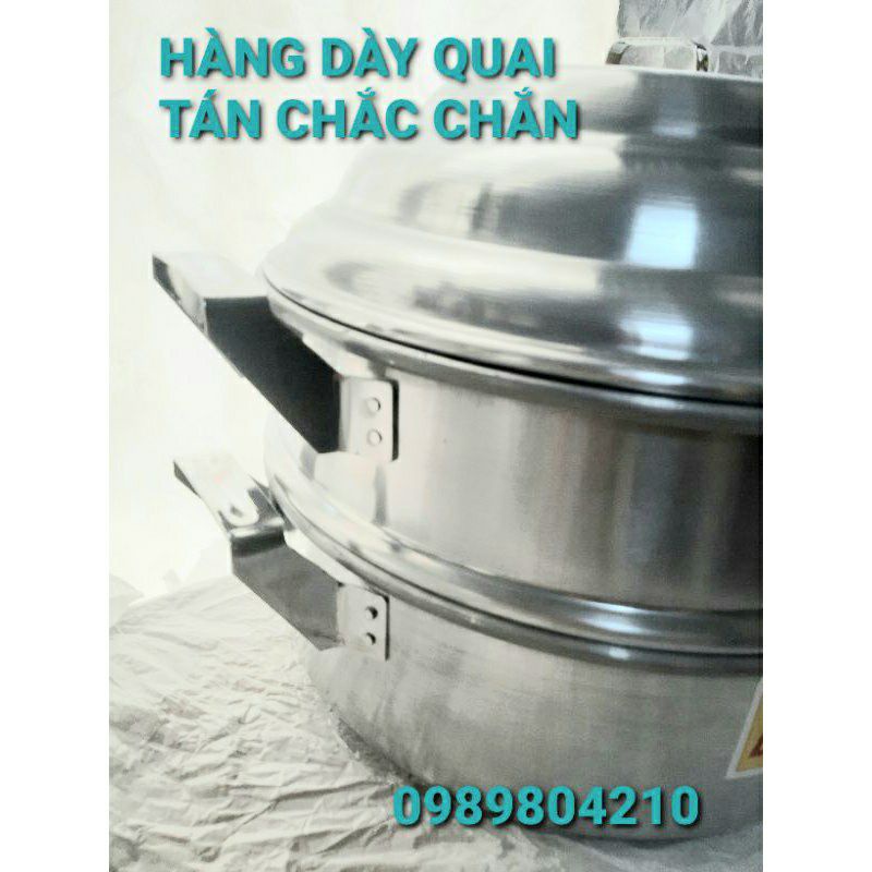 Xửng hấp nhôm Mạnh Hùng size 44 Hấp bánh bao/ hấp hải sản & thực phẩm