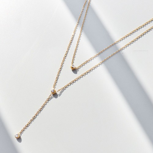 Dây Chuyền 2 Tầng Thép Titan Ko Rỉ TT 3628