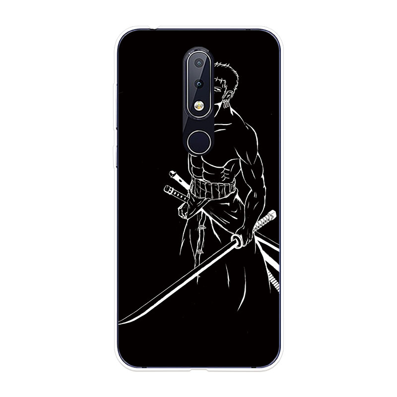 Ốp lưng TPU mềm Nokia 6.1 7.1 Plus 8 8.1 X6 X7 One Piece Black hoa văn