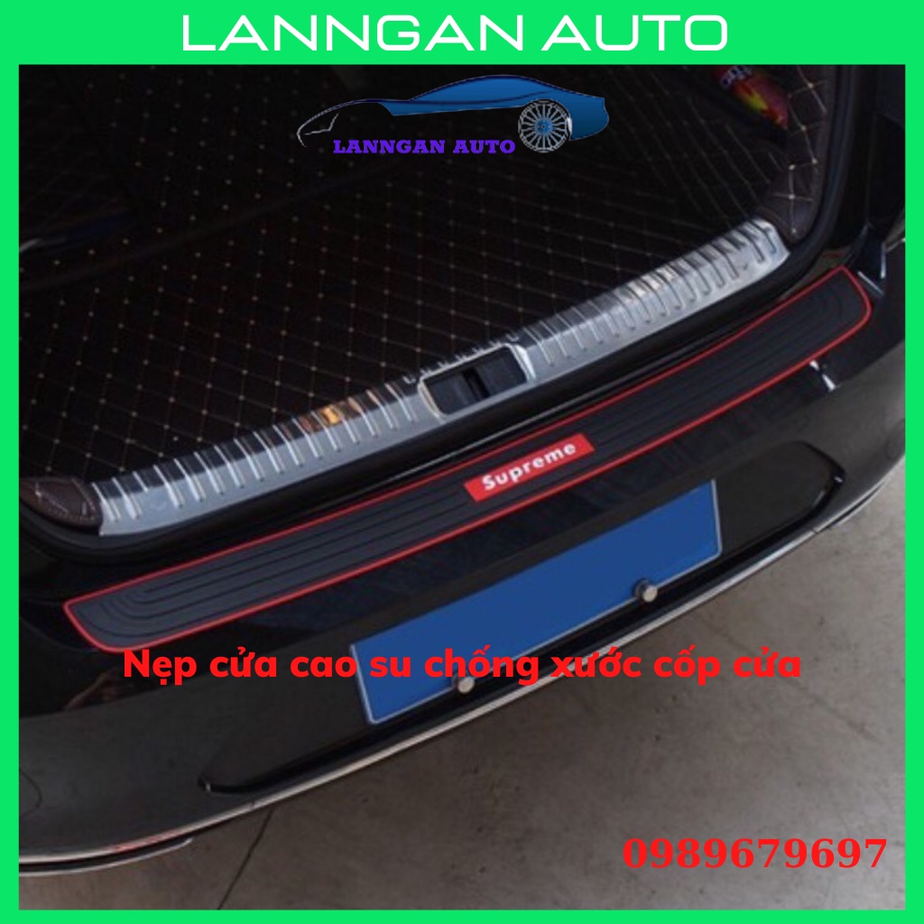 Cao su ốp chống xước cốp ô tô có logo hãng theo xe - chống trầy cốp cao su