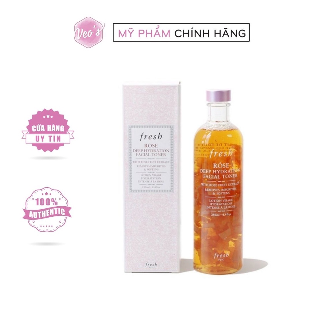 Nước Hoa Hồng Fres.h Rose Deep Hydration Facial Toner 250ml