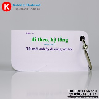 Bộ KatchUp Flashcard TOEFL A - Best Quality (03AB)