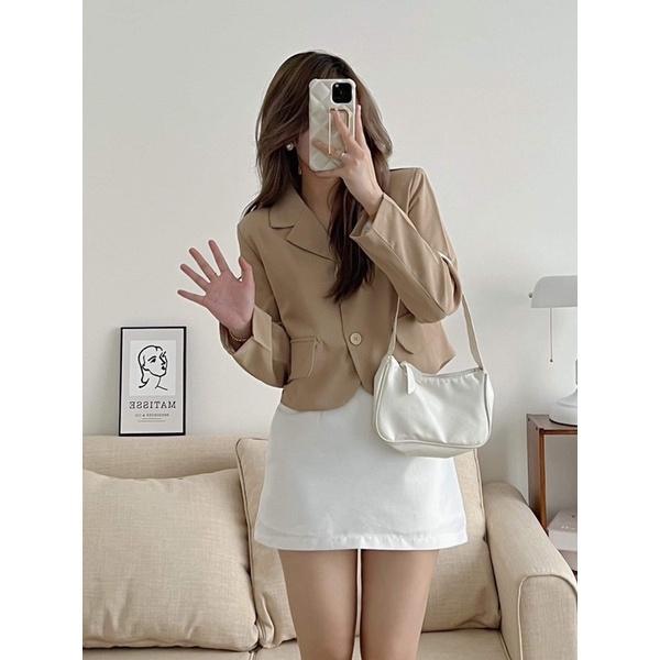 Áo blazer dáng ngắn tay dài hai lớp BL22