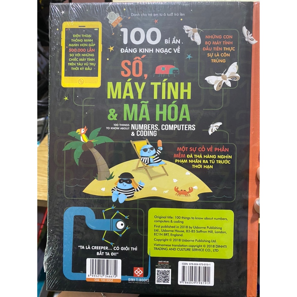 Sách - 100 bí ẩn đáng kinh ngạc về số máy tính và mã hóa ( Đinh Tị )