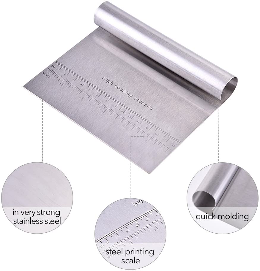 Dụng Cụ Vét Bột Mì ANAEAT Bằng Thép Không Gỉ Dùng Làm Bánh Ngọt / Pizza Cho Nhà Bếp