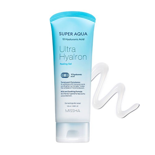 Tẩy Da Chết Dưỡng Ẩm Làm Sáng Missha Super Aqua Ultra Hyalron Peeling Gel 100ml