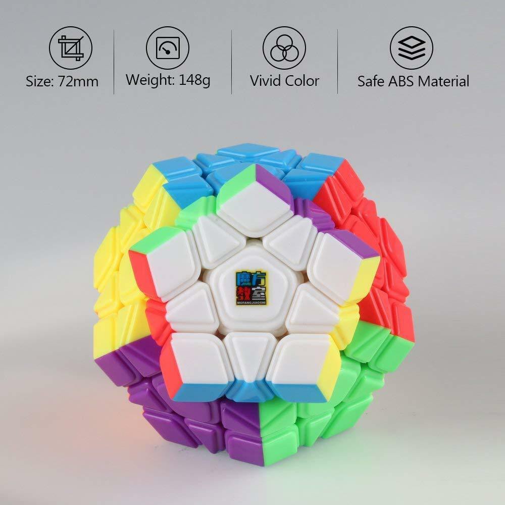 Đồ Chơi Rubik Meilong Megaminx 3x3 Nhựa Màu, Không Dán Giấy Siêu Bền, Đẹp. Rubik MoYu Stickerless