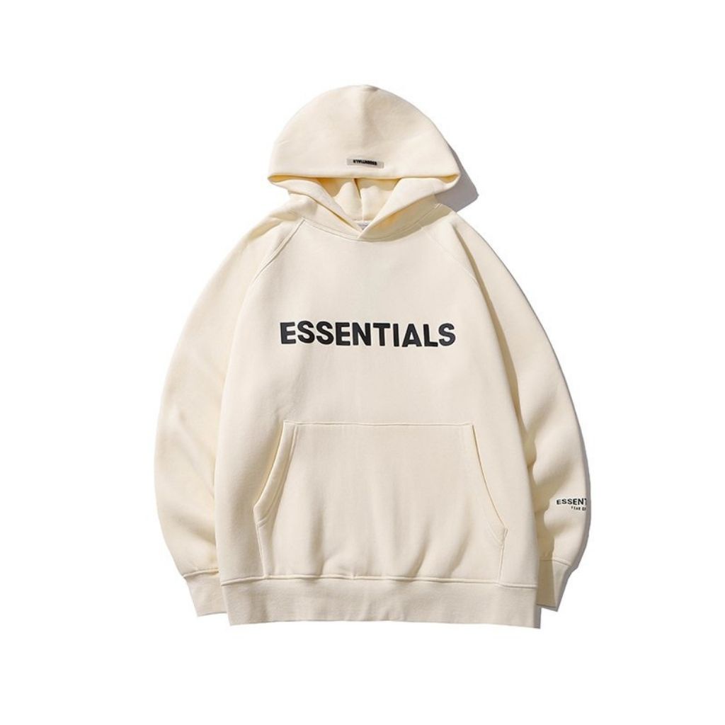 Áo Hoodie Nam Nữ ANYOUNG Áo nỉ hoodie Essentials In cao su nổi  , áo nỉ bông unisex nam nữ