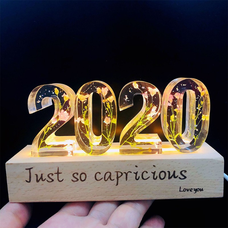 Khuôn Silicone Hình Chữ Số Làm Đồ Trang Sức Thủ Công