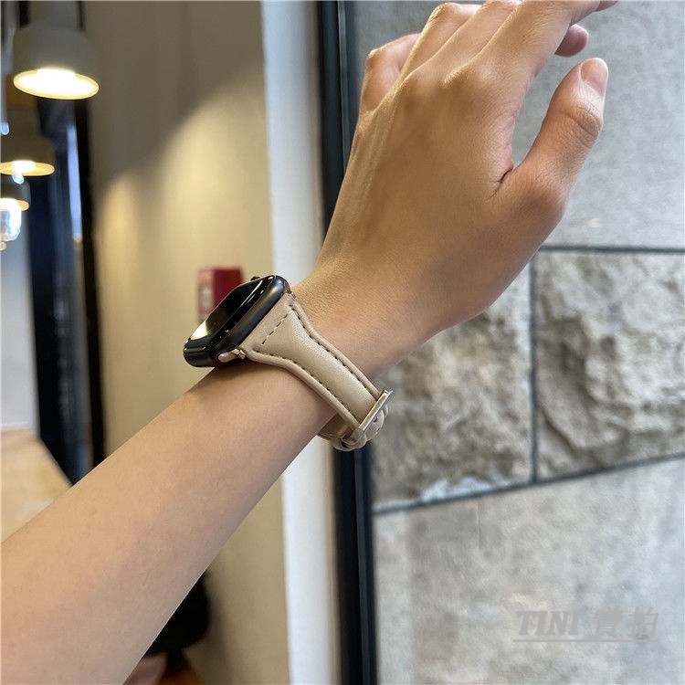 Dây đeo bằng da thật cho đồng hồ Apple Watch Series IWatch 7 / 6 / 5 / 4 / 3 /SE 45mm / 40mm / 42mm / 38mm /41mm / 44mm