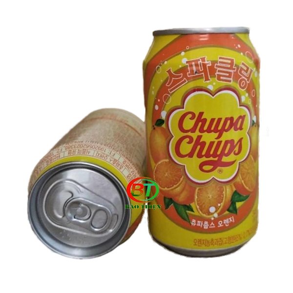 Nước uống Chupa Chups (3 vị) Hàn Quốc lon 345ml