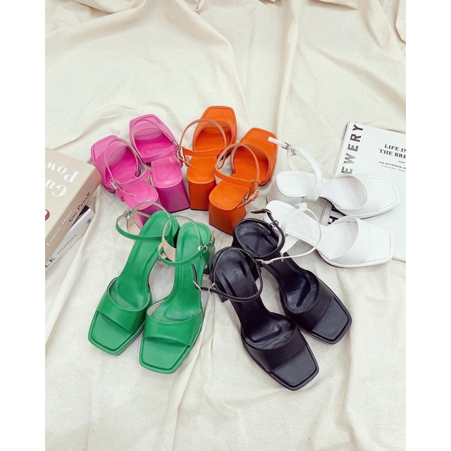 GIÀY SANDAL ĐẾ ĐÚP 10 PHÂN QUAI NGANG CLASSIC