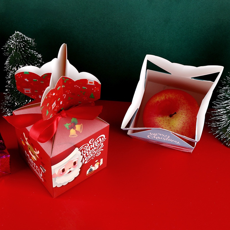 Hộp quà noel giấy trang trí quà noel cho bé mẫu tự chọn DOITNOW hộp quà tặng giáng sinh