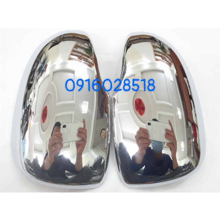 Ốp gương Mạ Crom xe Kia Morning 2010 2011 Led nhỏ chống xước op guong chieu hau ma xi