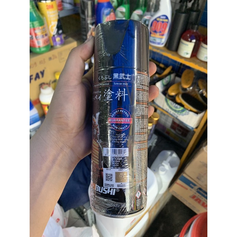 Sơn xịt Samuarai đen nhám