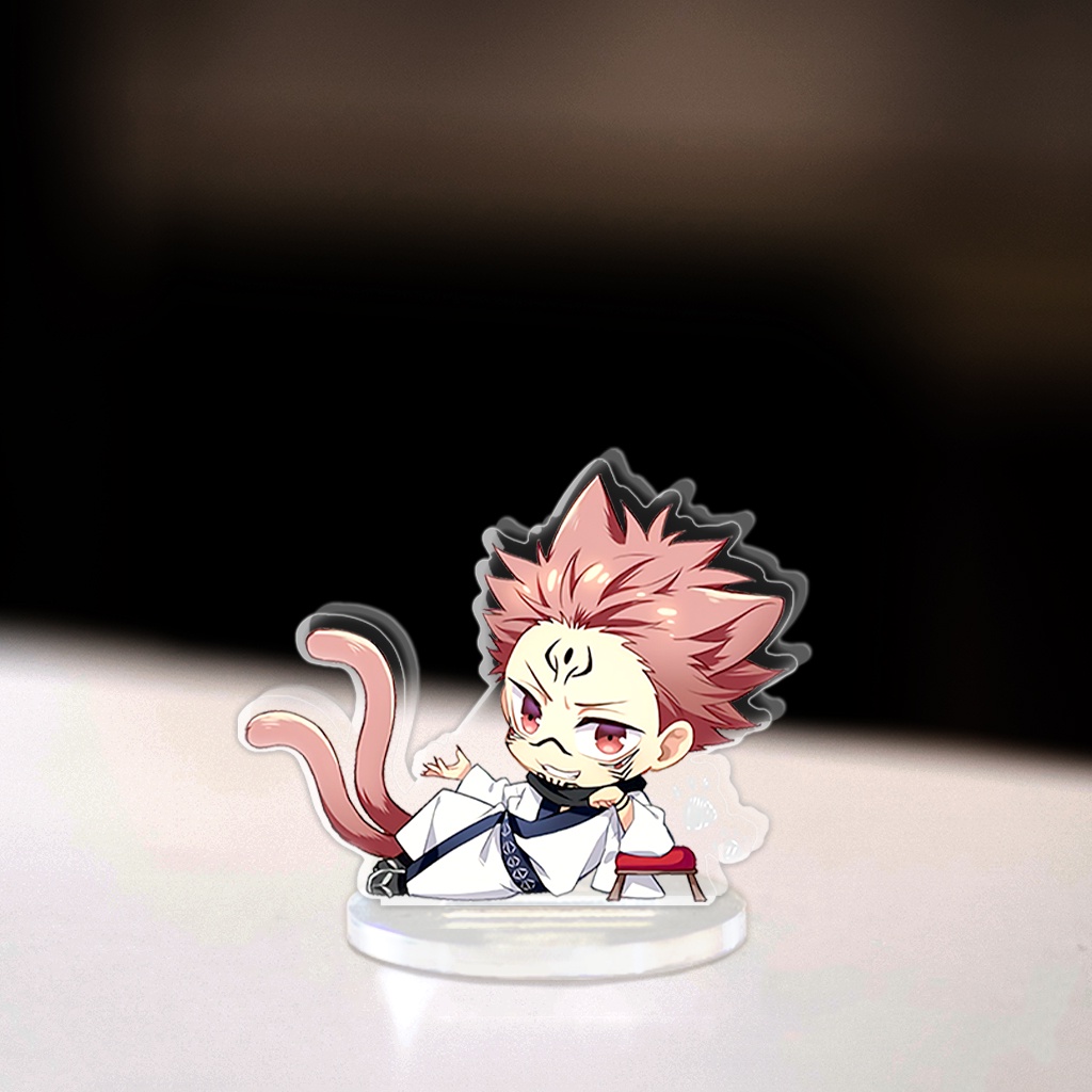 Mô hình Mini Jujutsu Kaisen Standee Chibi Anime Manga Nhân vật Gojo trang trí góc học tập cao 3cm phụ kiện shop HM Decor