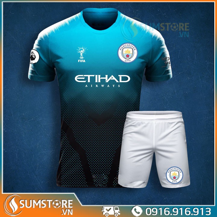 Bộ thể thao bóng đá Man City Fifa - Đồ đá banh Độc Nhất 2019