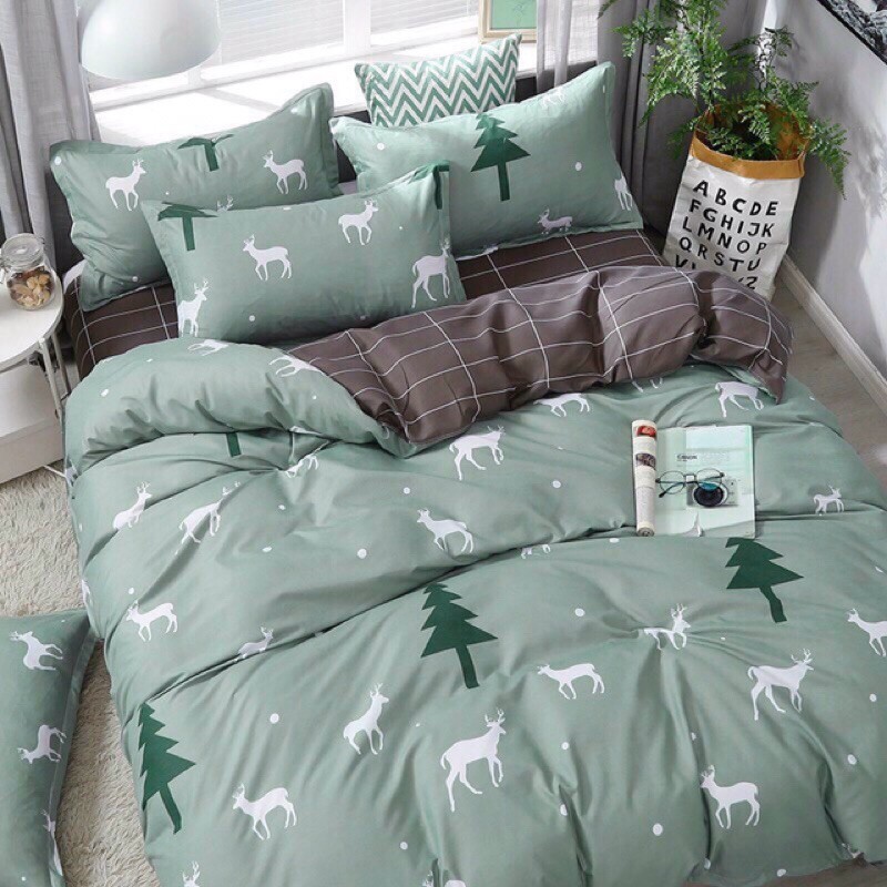 sét chăn ga gối cotton poly nhập khẩu