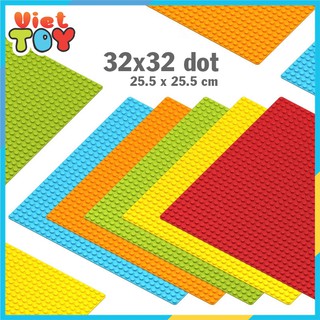 Tấm nền base 32x32 hạt kích thước 25.5x25.5 cm trưng bày mô hình lắp ráp