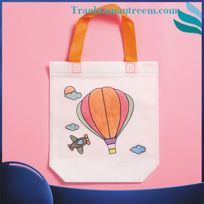 Túi Vải Vẽ Tô Màu Đựng Sách Vở Cho Bé