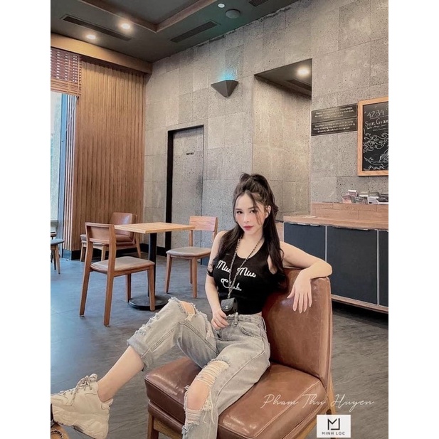 BÁN SỈ ÁO LEN BALO QC MIU MIU ĐEN TRẮNG CHO NỮ | BigBuy360 - bigbuy360.vn