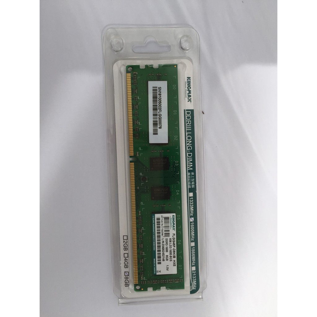 Ram 8GB-Ram 8GB Kingmax DDR3 1600MHz