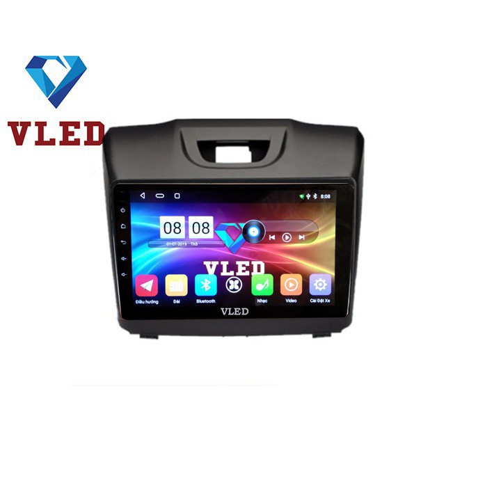 Bộ màn hình DVD Android VLED V5 cho xe CHEVROLET D-MAX, tích hợp camera giúp điều khiển xe an toàn, định vị GPS