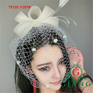 Nơ lưới cài tóc cô dâu thời trang