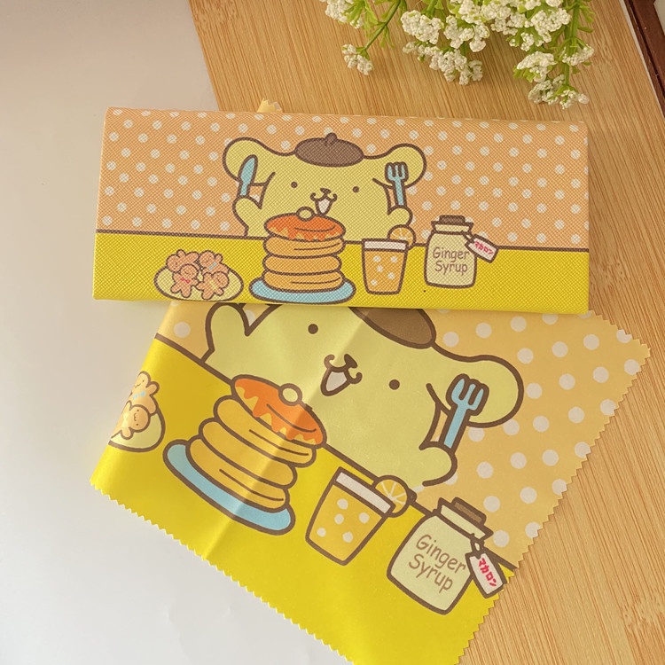 Hộp Đựng Mắt Kính Gấp Gọn Họa Tiết Hoạt Hình Dễ Thương Cho Học Sinh