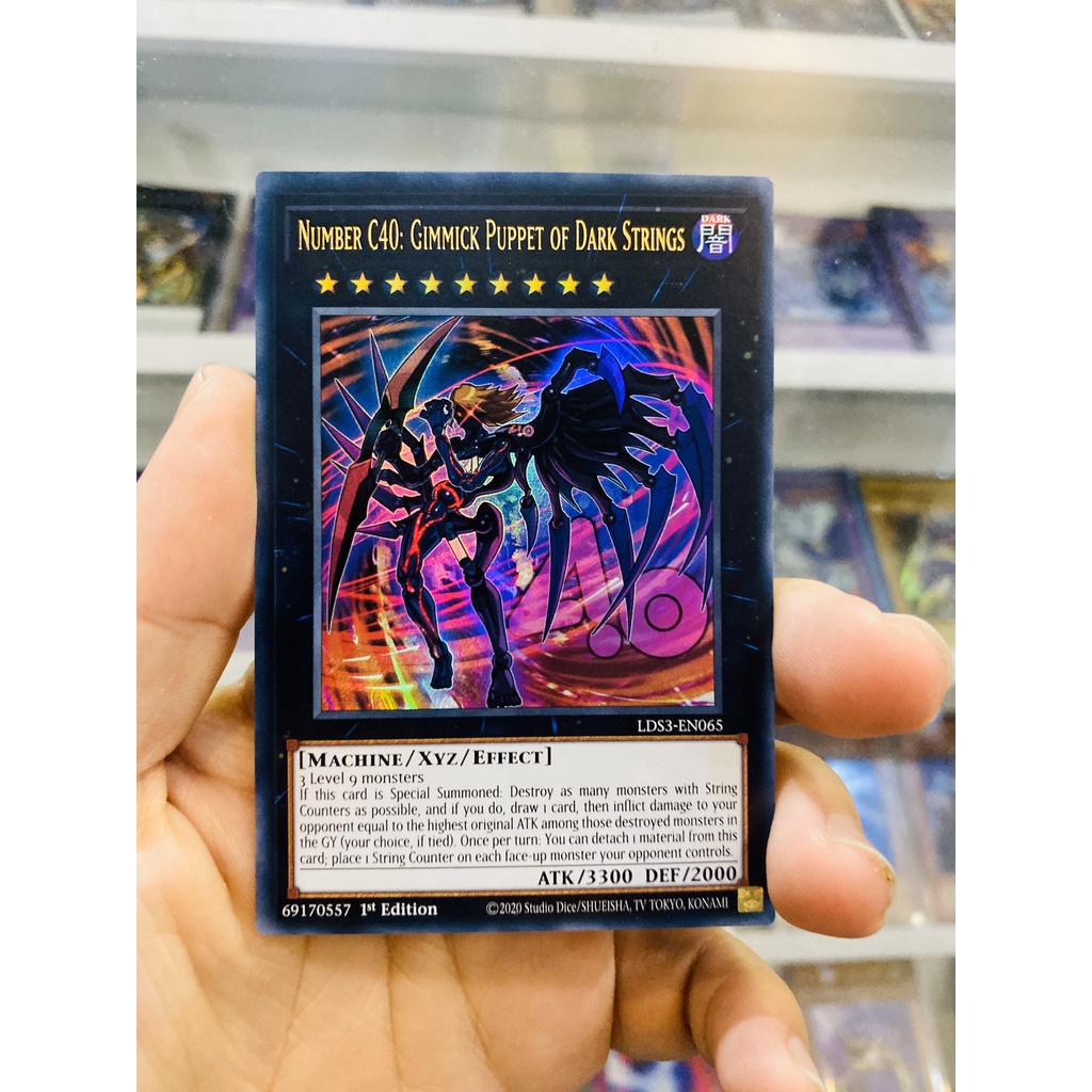 Thẻ Bài YugiOh! Mã LDS3-EN065 - Number C40: Gimmick Puppet of Dark Strings - Ultra Rare - 1st Edition