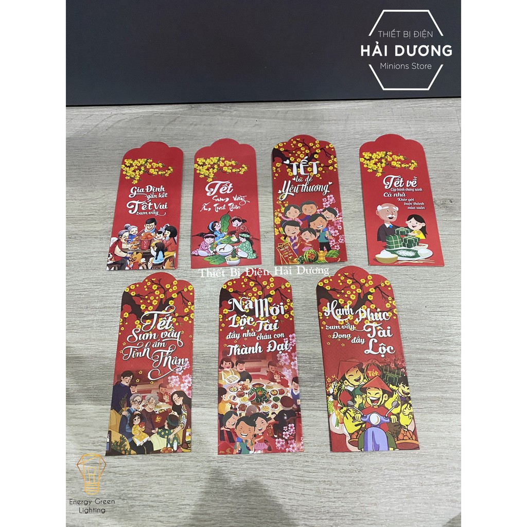 Phong Bao Lì Xì Tết 2021 Tân Sửu - Nhiều Mẫu - Mỗi đơn hàng bao gồm 20 lì xì ngẫu nhiên