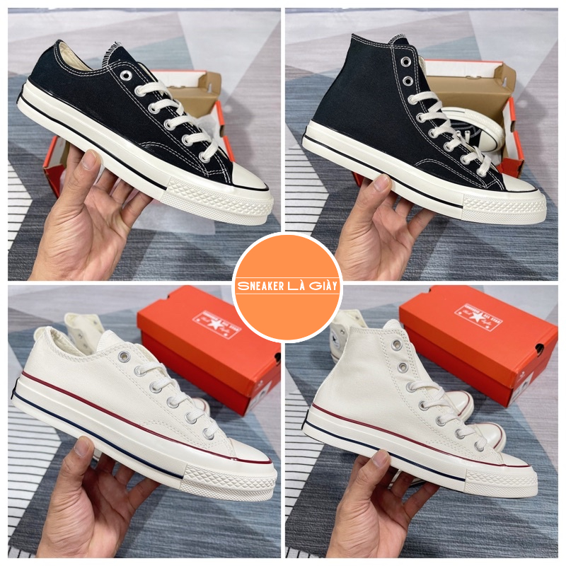 Giày Converse Chuck 1970s Đen, Trắng kem  - Fullbox kèm quà tặng