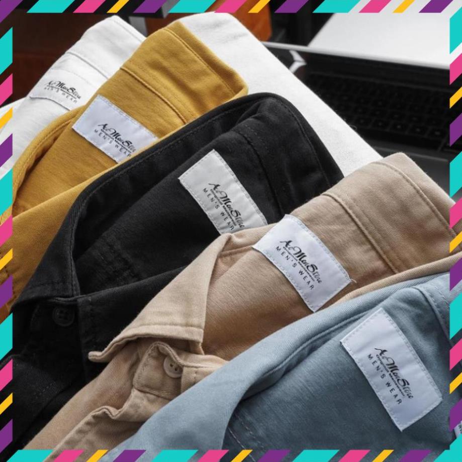 Áo sơ mi denim nam 5 màu MUSLAND | BigBuy360 - bigbuy360.vn