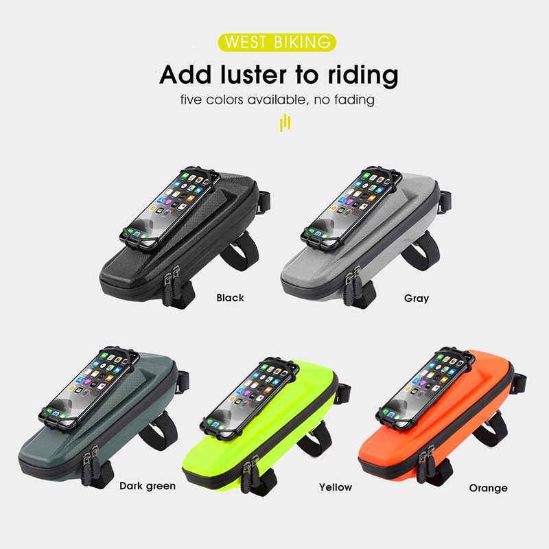Túi Đựng Đồ WEST BIKING Gắn Sườn Xe Đạp Phía Trước Chống Nước Có Sức Chứa Lớn Xoay 360°