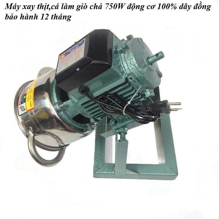 Máy xay thịt, cá. làm giò chả, ruốc mini - Công suất 750W