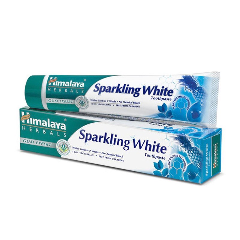 KEM ĐÁNH RĂNG TRẮNG SÁNG HIMALAYA SPARKLING WHITE TOOTHPASTE 100G CHÍNH HÃNG - 8623