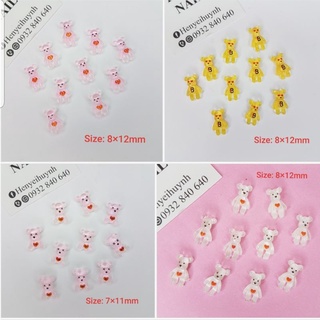 Set 20 viên charm nhựa hình gấu bearbrick💛charm nhựa💛charm hoạt hình cao cấp